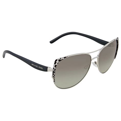 Michael Kors Sadie 1 Leopard Print Metal Sunglasses MK1005 